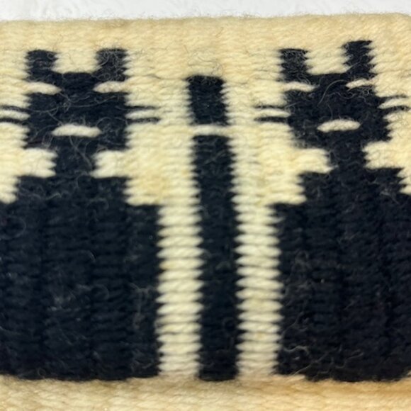 VTG Loom Woven Folk Wall Hanging Textile Tapestry by Edward Winter 4.5"x15" - Picture 11 of 16